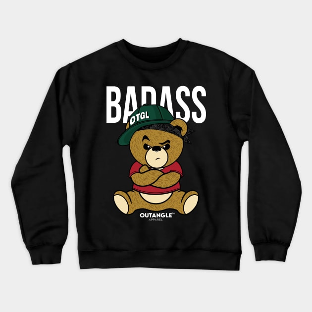 badass teddy bear Crewneck Sweatshirt by janvimar